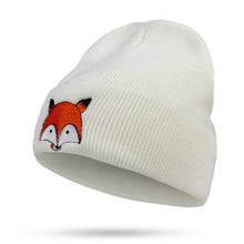 Load image into Gallery viewer, Fox Winter Knitted Beanies Hat