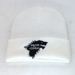 Wolf Embroidery Beanie Hats