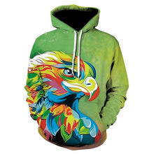 Load image into Gallery viewer, New 3D Color Eagle Hoodie