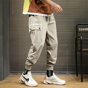 Men's Side Pockets Cargo Harem Pants