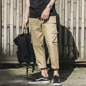 Men's Side Pockets Cargo Harem Pants