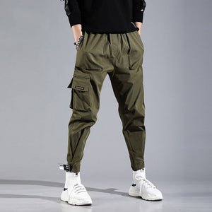 Letter Embroidery Ribbons Casual Pants