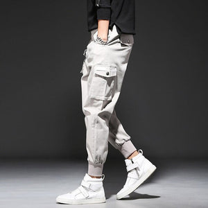 Letter Embroidery Ribbons Casual Pants