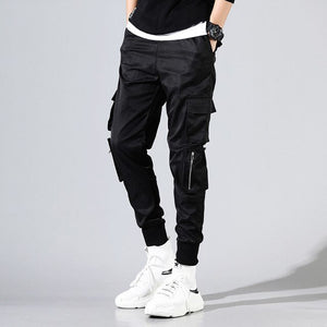 Letter Embroidery Ribbons Casual Pants