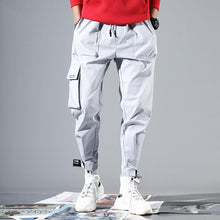 Load image into Gallery viewer, Letter Embroidery Ribbons Casual Pants