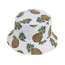 Load image into Gallery viewer, White Pineapple Bucket Hats