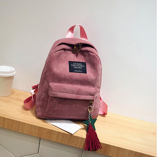 Women Backpacks Preppy Canvas