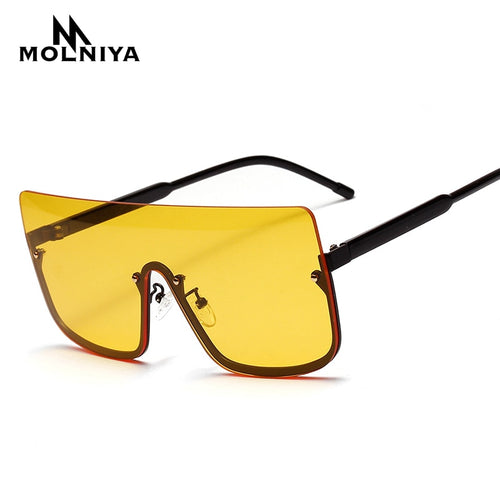 Oversize Siamese Square Sunglasses Women