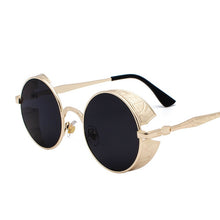 Load image into Gallery viewer, Metal Steampunk Round Sunglasses Unisex
