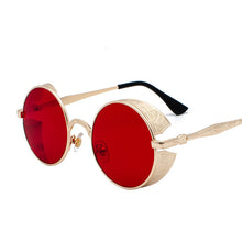 Load image into Gallery viewer, Metal Steampunk Round Sunglasses Unisex