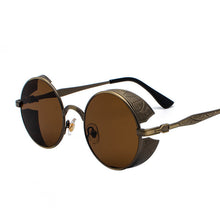 Load image into Gallery viewer, Metal Steampunk Round Sunglasses Unisex