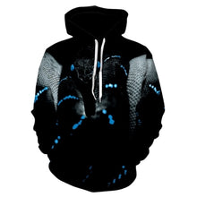 Load image into Gallery viewer, 3D Space Silver Wolf Hoodie