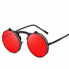 Load image into Gallery viewer, Fashion Classic Men Round Flip Cover Sunglasses