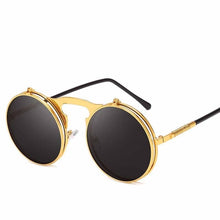 Load image into Gallery viewer, Fashion Classic Men Round Flip Cover Sunglasses