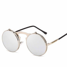 Load image into Gallery viewer, Fashion Classic Men Round Flip Cover Sunglasses