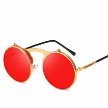 Load image into Gallery viewer, Fashion Classic Men Round Flip Cover Sunglasses